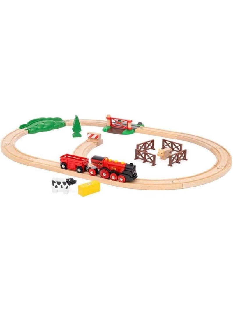 Circuit campagne avec locomotive à piles Vert - Kiabi