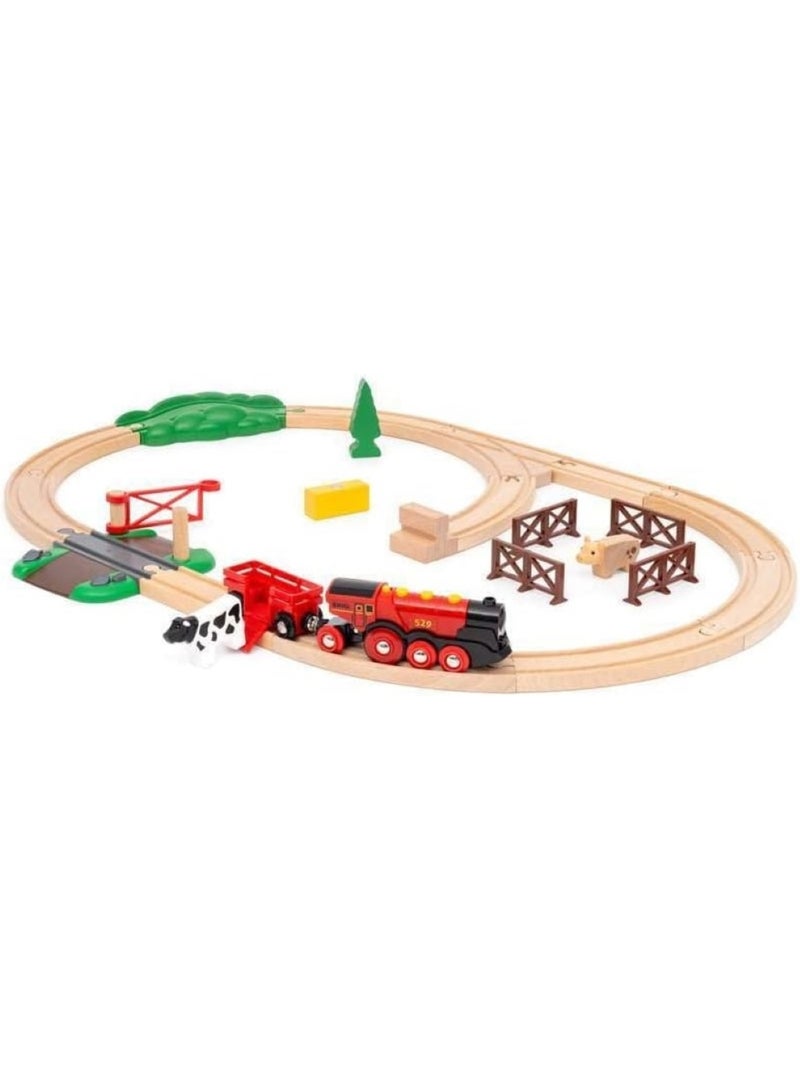 Circuit campagne avec locomotive à piles Vert - Kiabi