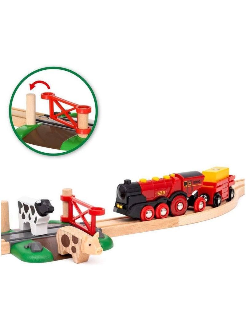 Circuit campagne avec locomotive à piles Vert - Kiabi