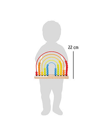 Circuit de motricité et boulier Arc-en-ciel