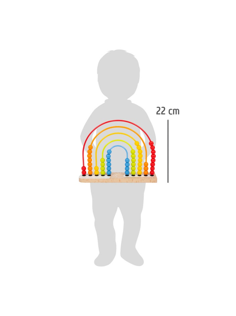 Circuit de motricité et boulier Arc-en-ciel Rouge - Kiabi