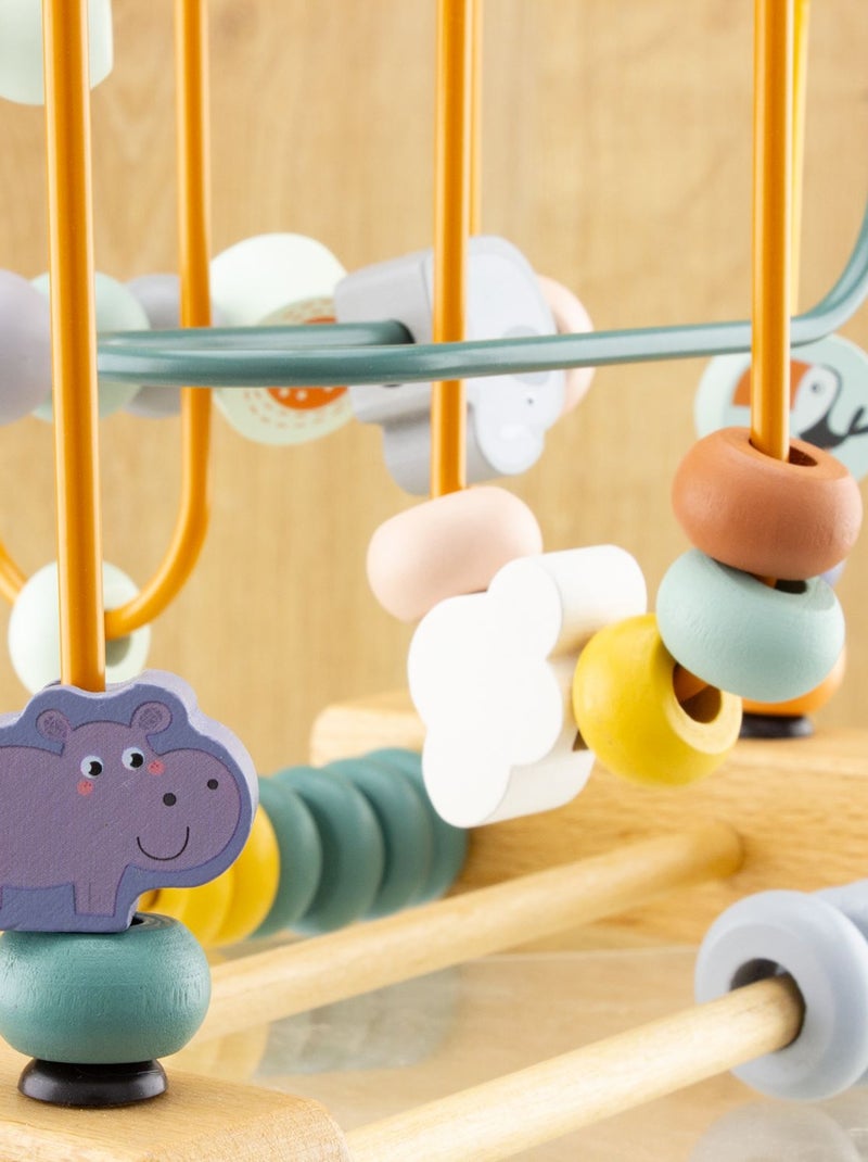 Circuit de perles en bois Jaune - Kiabi