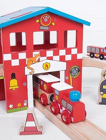 Circuit de train Caserne de pompiers