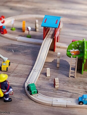 Circuit de train Caserne de pompiers