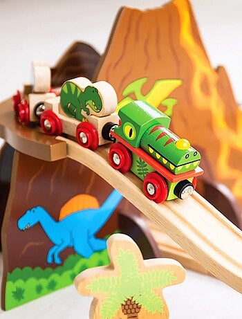 Circuit de train dinosaure