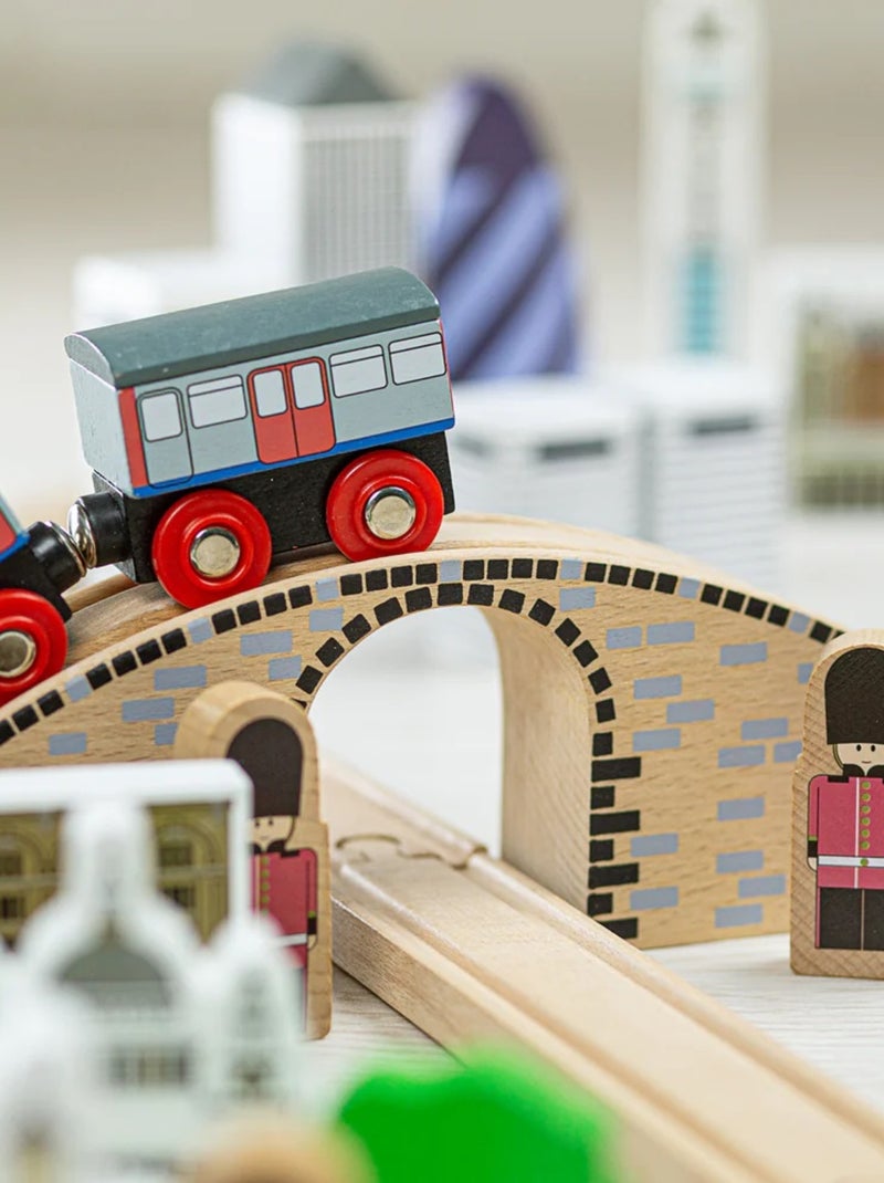 Circuit de train Ville de Londres Beige - Kiabi