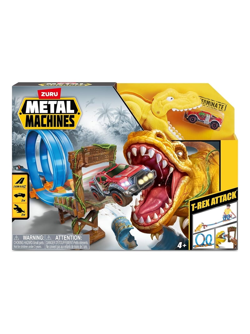 Circuit de voitures - T-Rex Attack Metal Machine Multicolore - Kiabi
