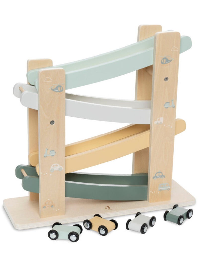 Circuit Voiture en Bois On The Go Beige - Kiabi