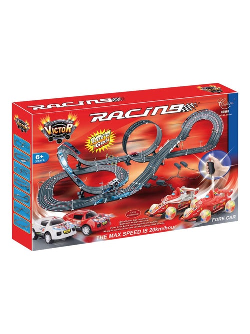 Circuit voiture télécommandé avec looping 2 voitures - Kiabi