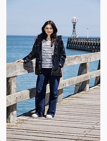 Ciré brillant femme 'breizh ocean', imperméable femme