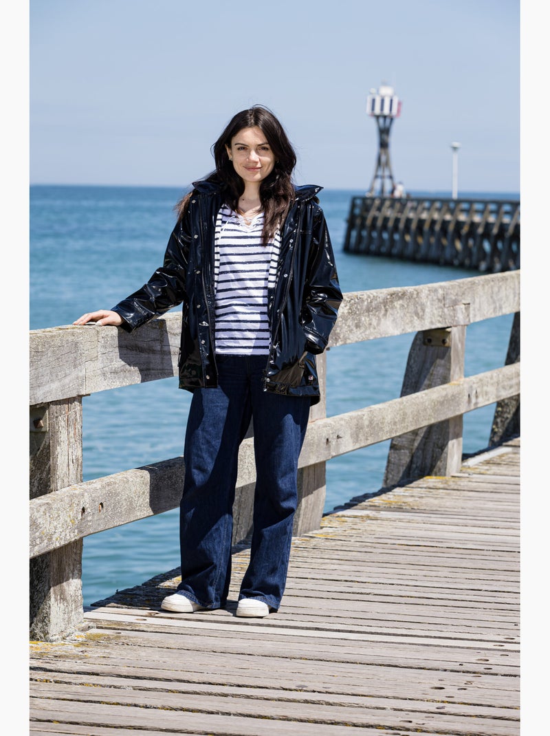 Ciré brillant femme 'breizh ocean', imperméable femme Noir - Kiabi