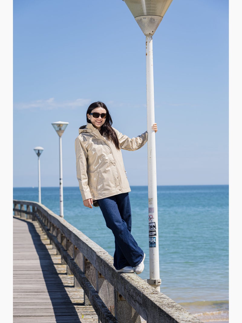Ciré brillant femme 'breizh ocean', imperméable femme Sable - Kiabi