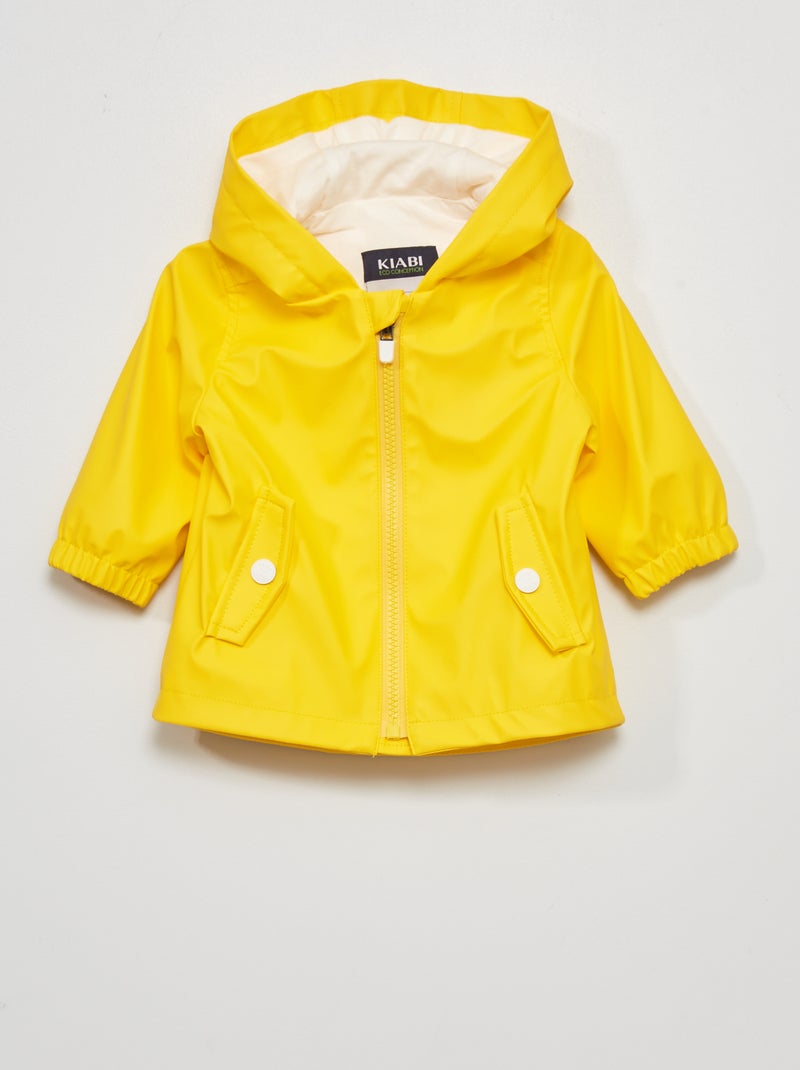 Ciré de pluie à capuche Jaune - Kiabi
