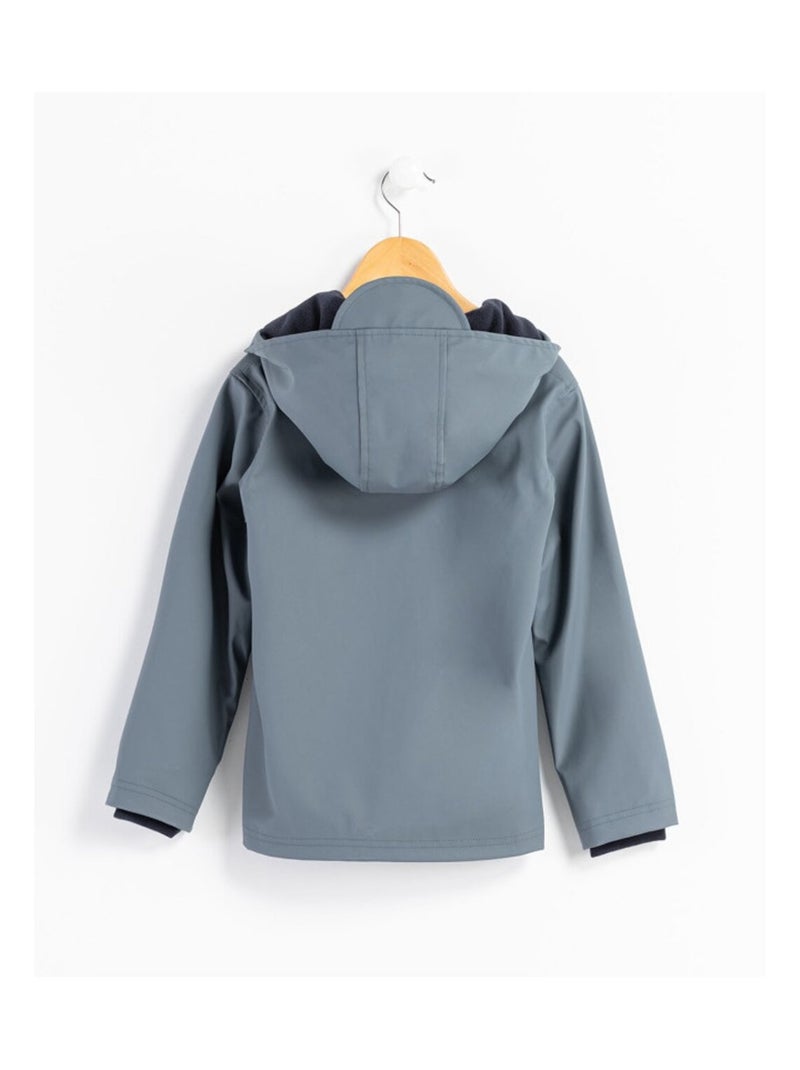 Ciré doublé polaire - Terre de Marins Gris foncé - Kiabi