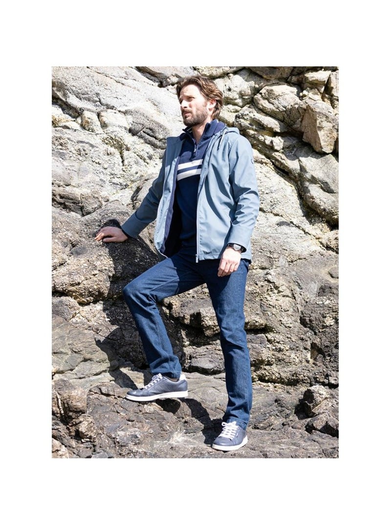 Ciré doublé polaire - Terre de Marins Gris foncé - Kiabi