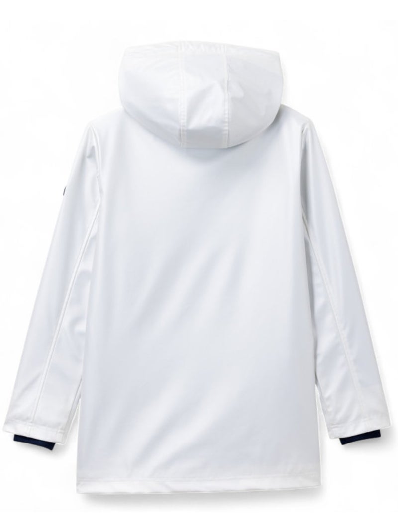 Ciré femme imperméable avec capuche - terre de marins Blanc nacré - Kiabi