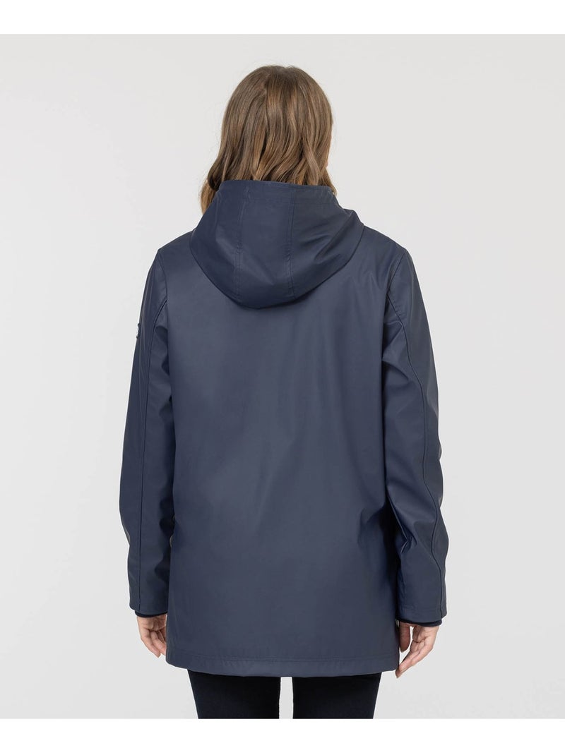 Ciré femme imperméable avec capuche - terre de marins Bleu marine - Kiabi