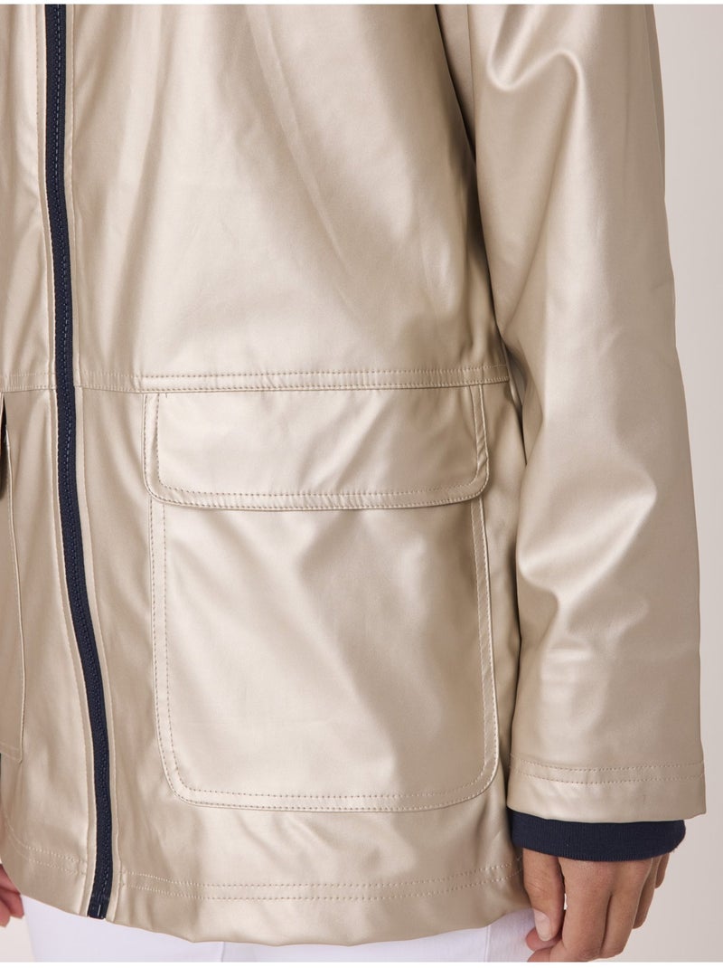 Ciré femme imperméable avec capuche - terre de marins Doré - Kiabi