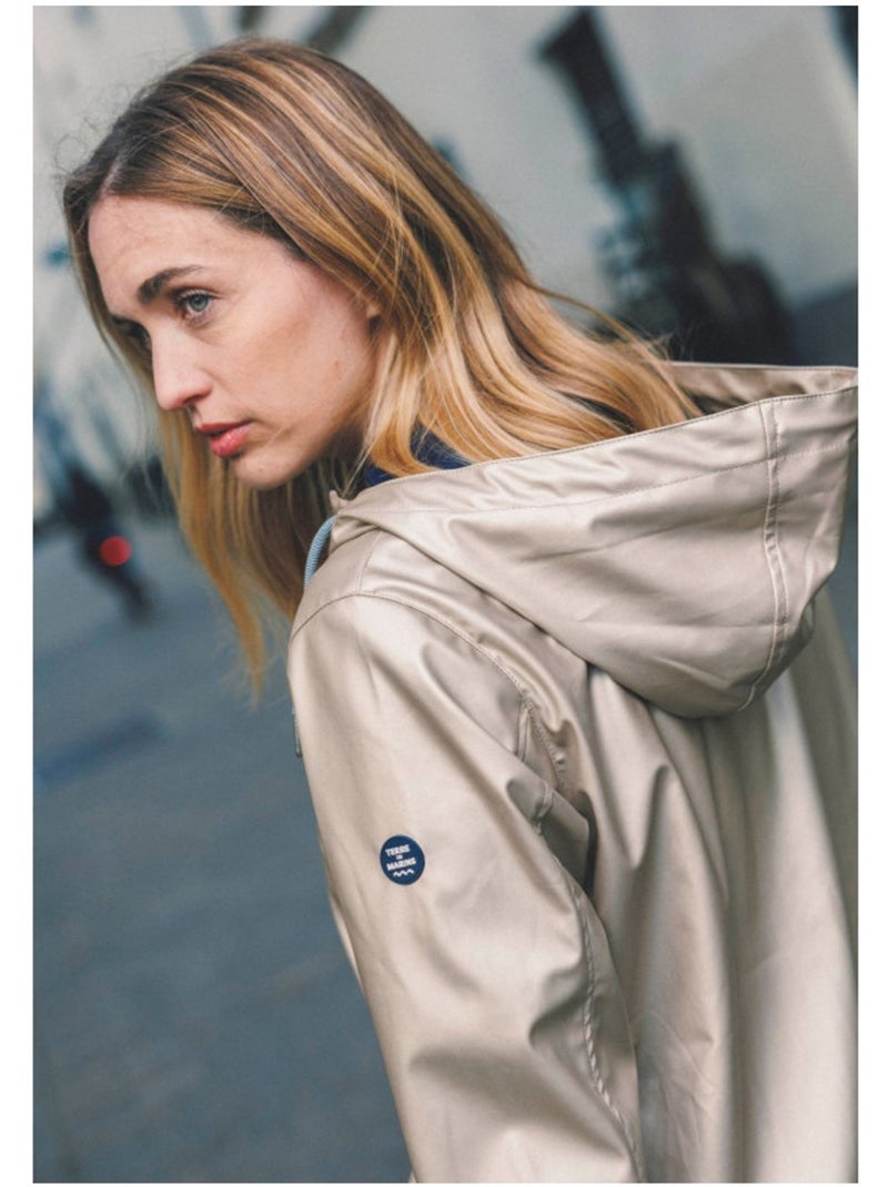 Ciré femme imperméable avec capuche - terre de marins Doré - Kiabi