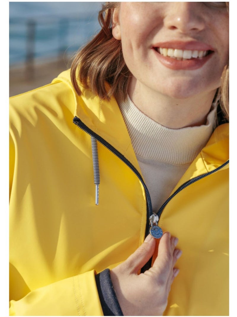 Ciré femme imperméable avec capuche - terre de marins Jaune - Kiabi