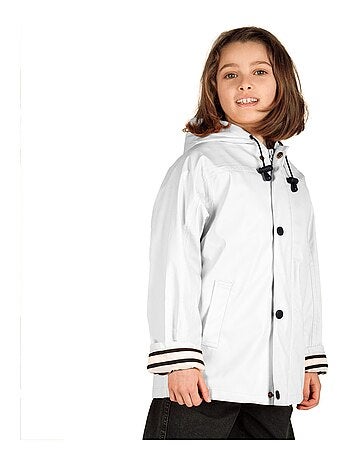 Ciré fille 'Breizh Océan' coupe droite, intérieur rayé