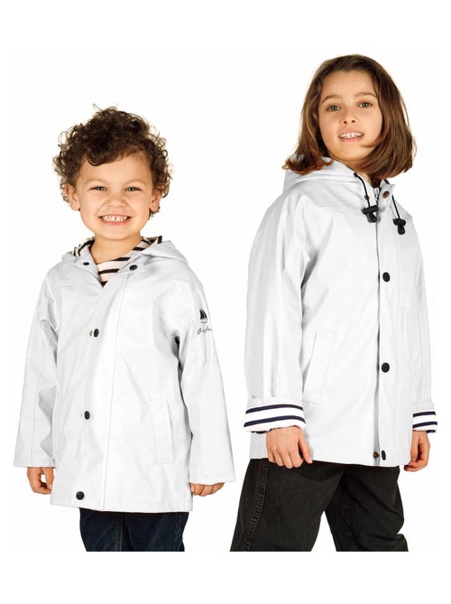 Ciré fille 'Breizh Océan' coupe droite, intérieur rayé - Kiabi