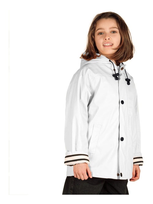 Ciré fille 'Breizh Océan' coupe droite, intérieur rayé - Kiabi