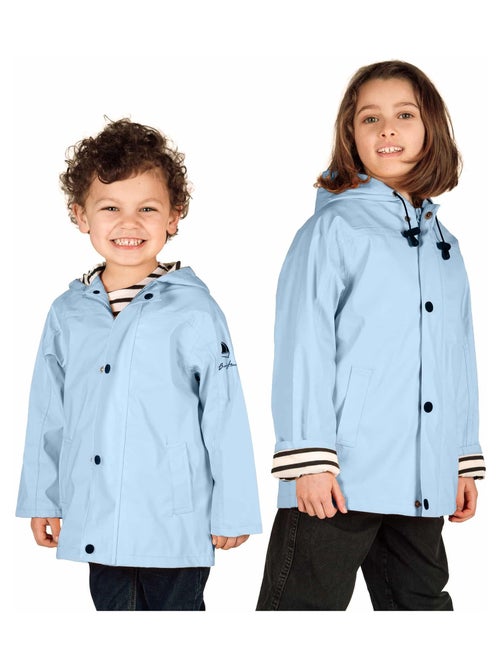 Ciré fille 'Breizh Océan' coupe droite, intérieur rayé - Kiabi