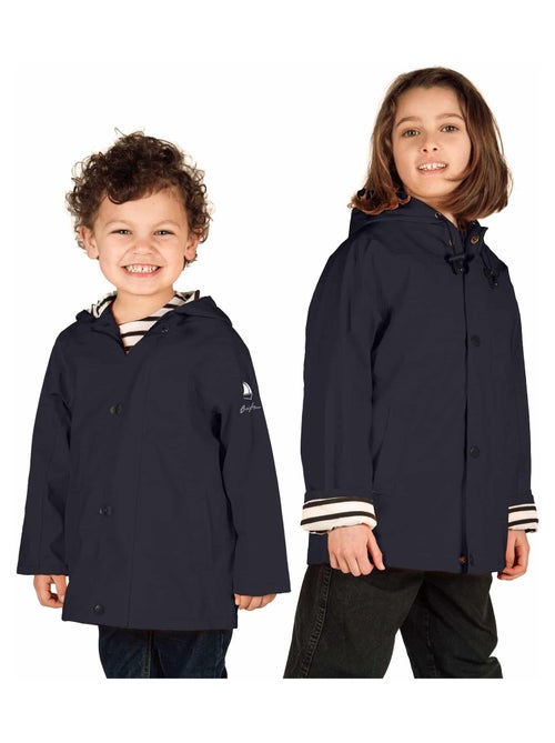 Ciré fille 'Breizh Océan' coupe droite, intérieur rayé - Kiabi