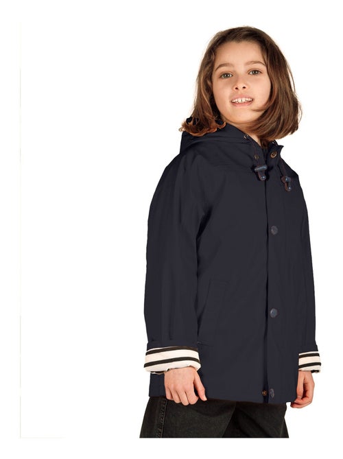 Ciré fille 'Breizh Océan' coupe droite, intérieur rayé - Kiabi