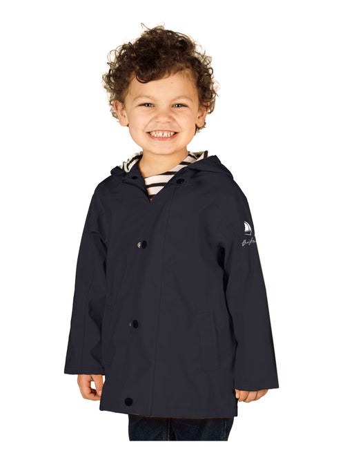 Ciré fille 'Breizh Océan' coupe droite, intérieur rayé - Kiabi