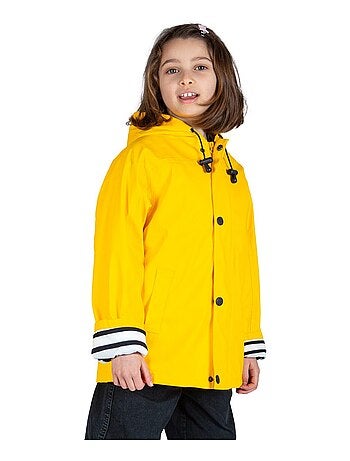 Ciré fille 'Breizh Océan' coupe droite, intérieur rayé