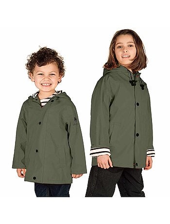 Ciré fille 'Breizh Océan' coupe droite, intérieur rayé