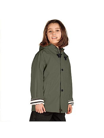 Ciré fille 'Breizh Océan' coupe droite, intérieur rayé