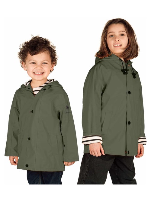 Ciré fille 'Breizh Océan' coupe droite, intérieur rayé - Kiabi