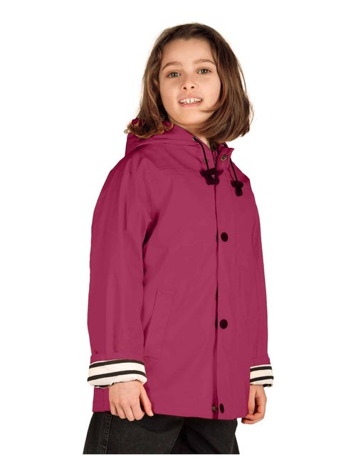 Ciré fille 'Breizh Océan' coupe droite, intérieur rayé - Kiabi