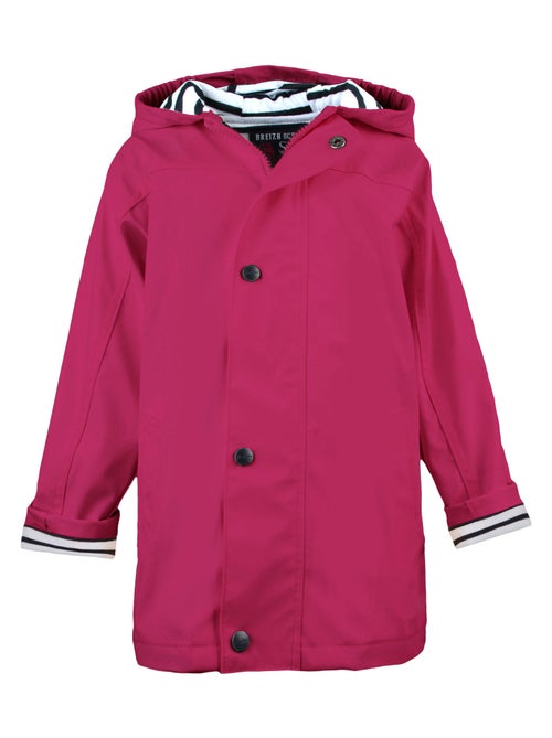 Ciré fille 'Breizh Océan' coupe droite, intérieur rayé - Kiabi