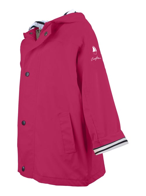 Ciré fille 'Breizh Océan' coupe droite, intérieur rayé - Kiabi