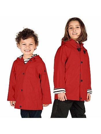 Ciré fille 'Breizh Océan' coupe droite, intérieur rayé