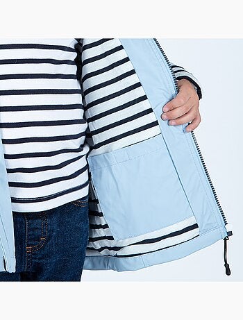 Ciré fille 'Breizh Océan' coupe droite, intérieur rayé