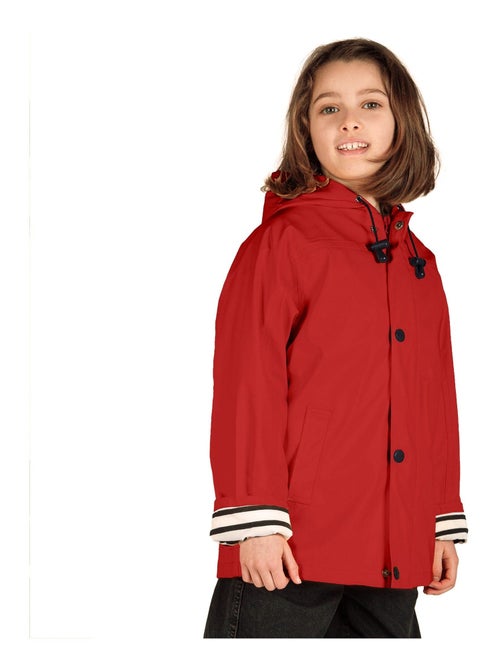 Ciré fille 'Breizh Océan' coupe droite, intérieur rayé - Kiabi