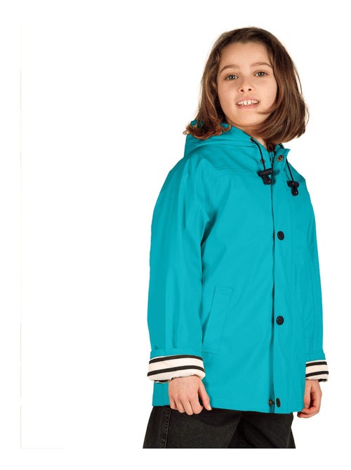 Ciré fille 'Breizh Océan' coupe droite, intérieur rayé - Kiabi