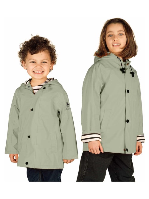 Ciré fille 'Breizh Océan' coupe droite, intérieur rayé - Kiabi