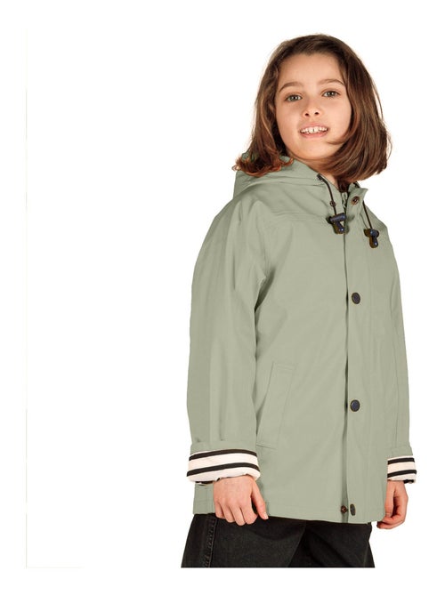 Ciré fille 'Breizh Océan' coupe droite, intérieur rayé - Kiabi