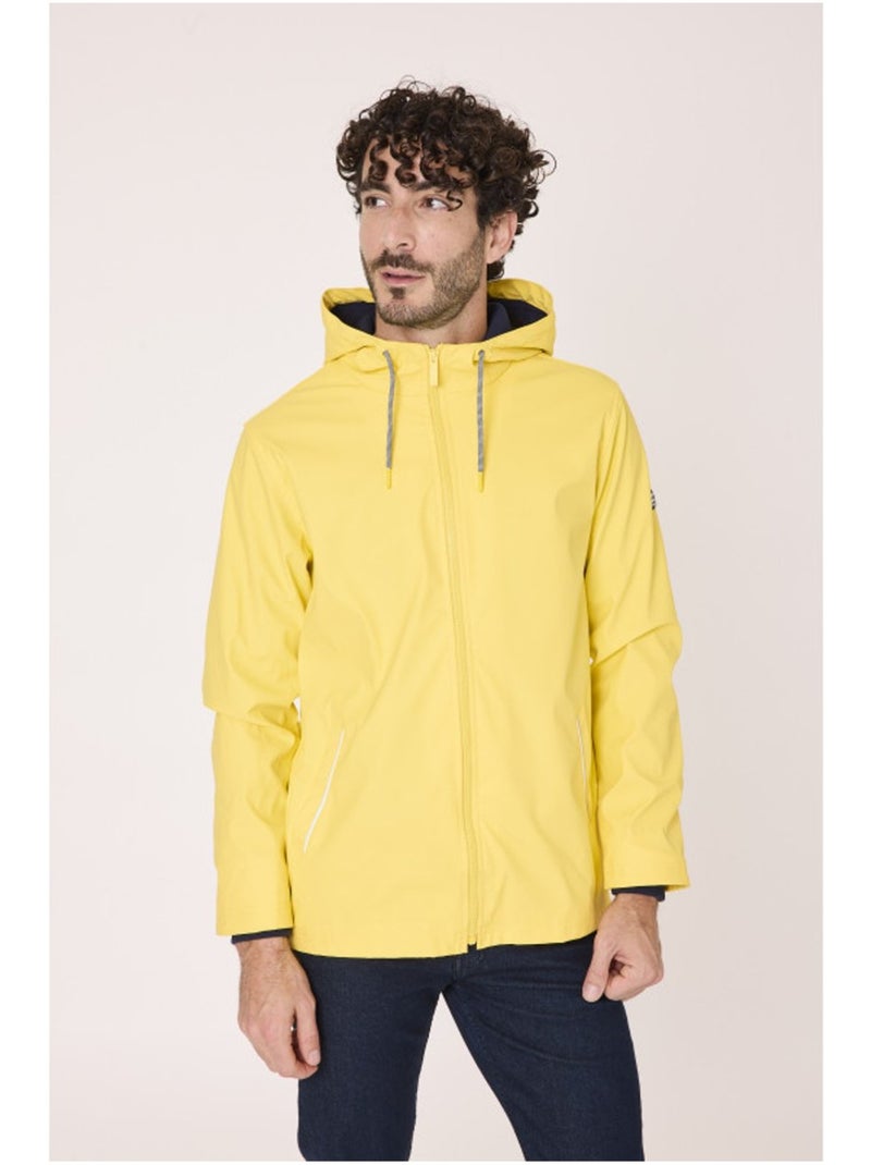 Ciré homme imperméable avec capuche - terre de marins Jaune - Kiabi