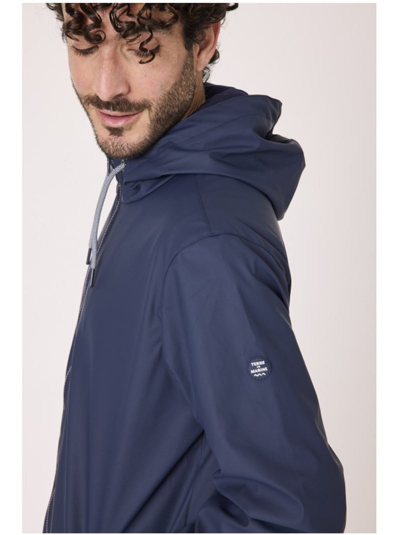 Ciré imperméable avec capuche - terre de marins Bleu marine - Kiabi