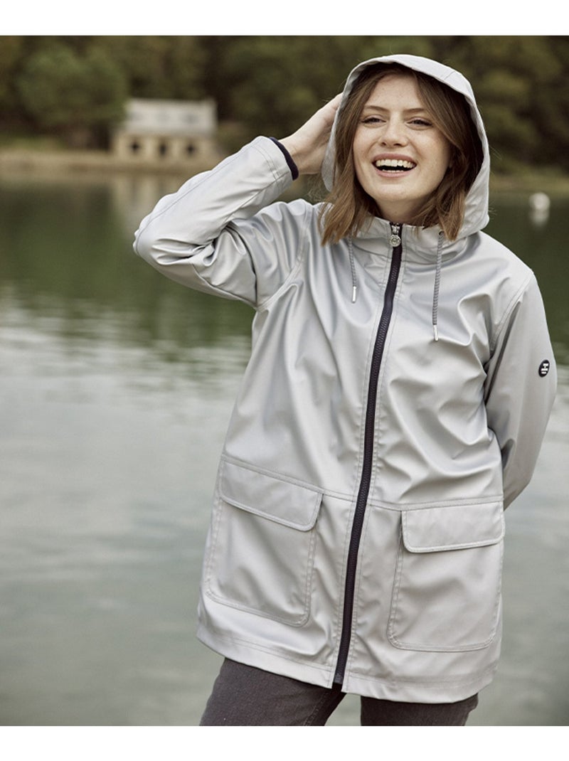 Ciré imperméable avec capuche - Terre de Marins Gris - Kiabi