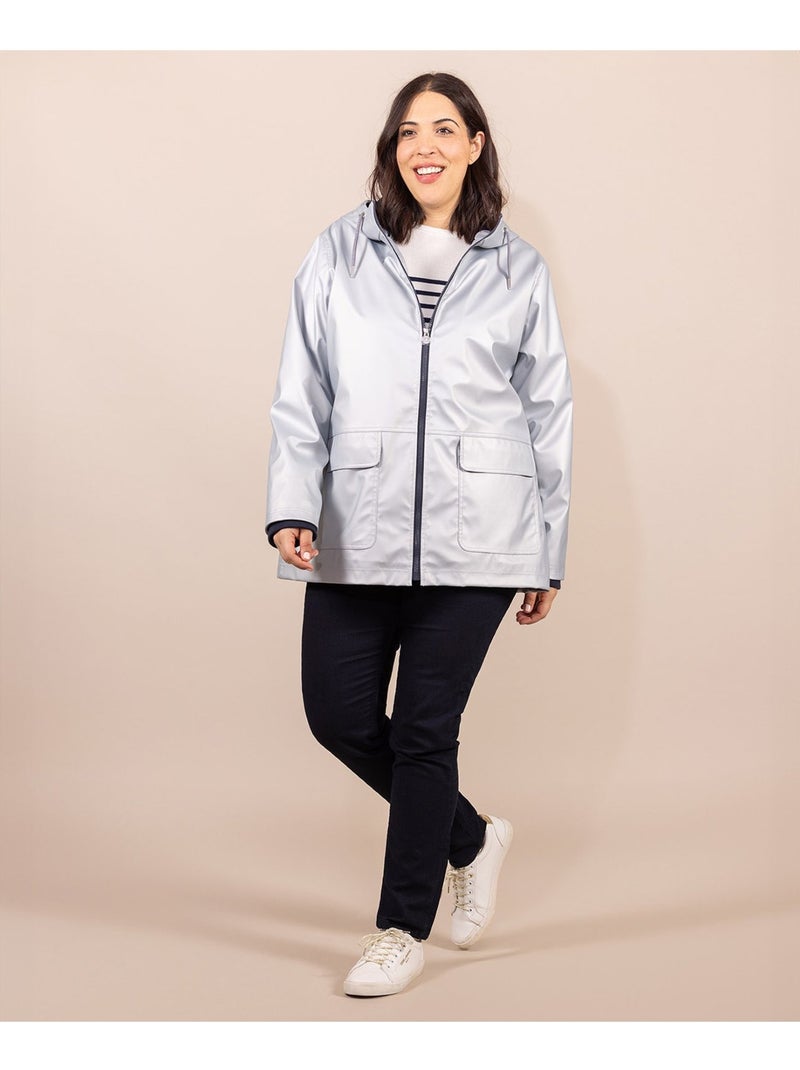 Ciré imperméable avec capuche - Terre de Marins Gris - Kiabi