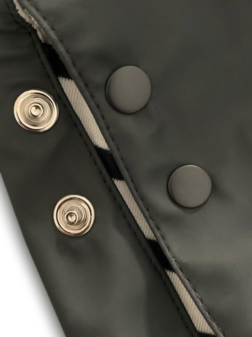 Ciré imperméable bébé avec Capuche 'Breizh Ocean', Poncho Intérieur rayé avec Broderie - Kiabi