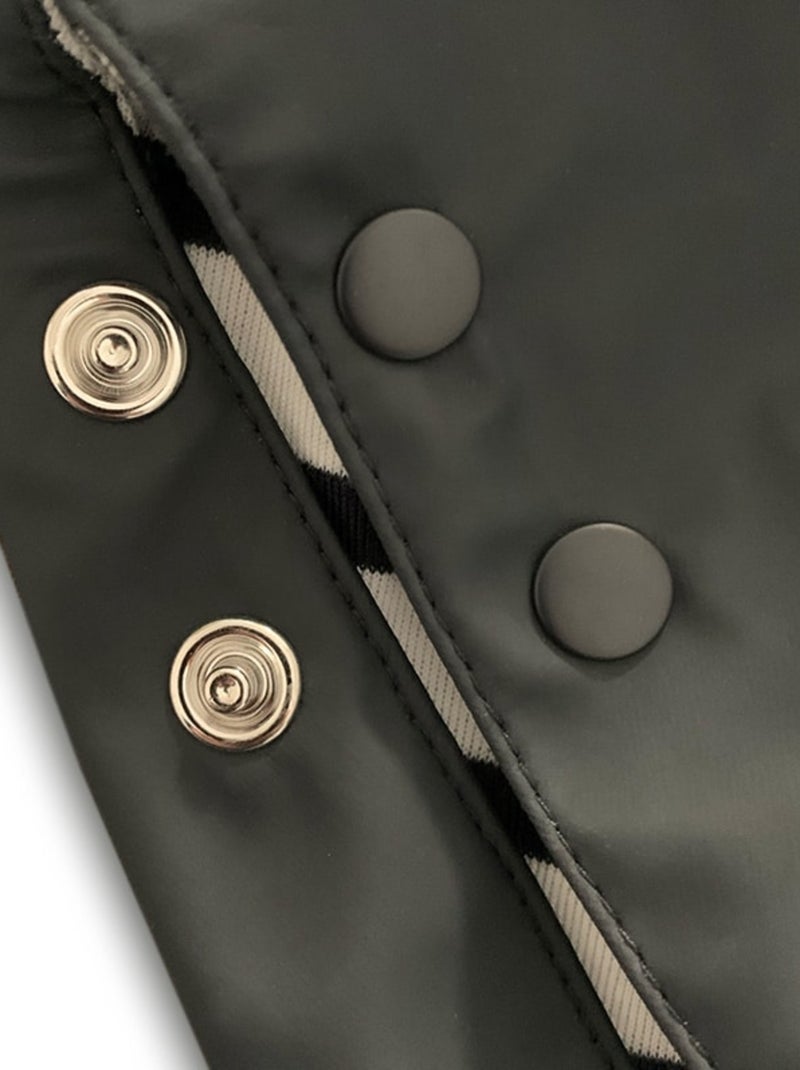 Ciré imperméable bébé avec Capuche 'Breizh Ocean', Poncho Intérieur rayé avec Broderie Bleu marine - Kiabi